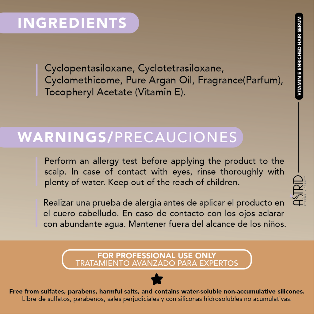 Vitamin E Enriched Hair Serum 40 Capsules by Astrid