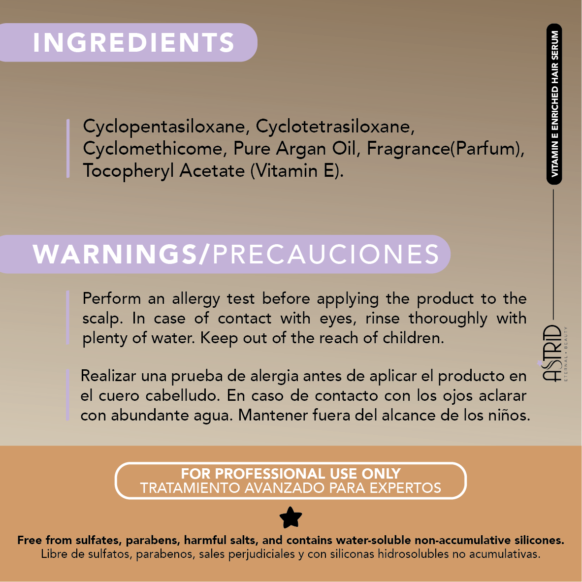 Vitamin E Enriched Hair Serum 40 Capsules by Astrid