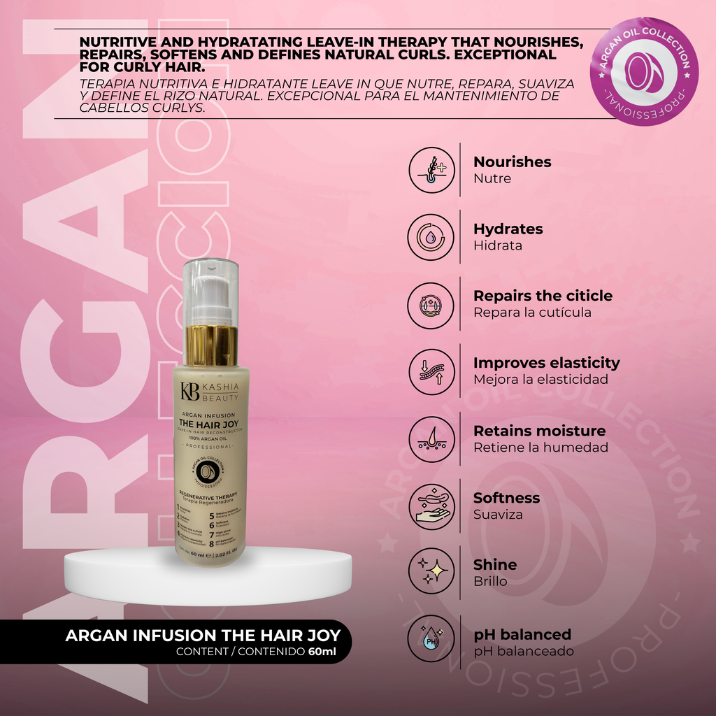 Argan Infusion The Hair Joy 60ml by Kashia Beauty