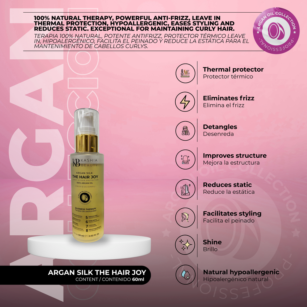 Argan Silk The Hair Joy 60ml by Kashia Beauty