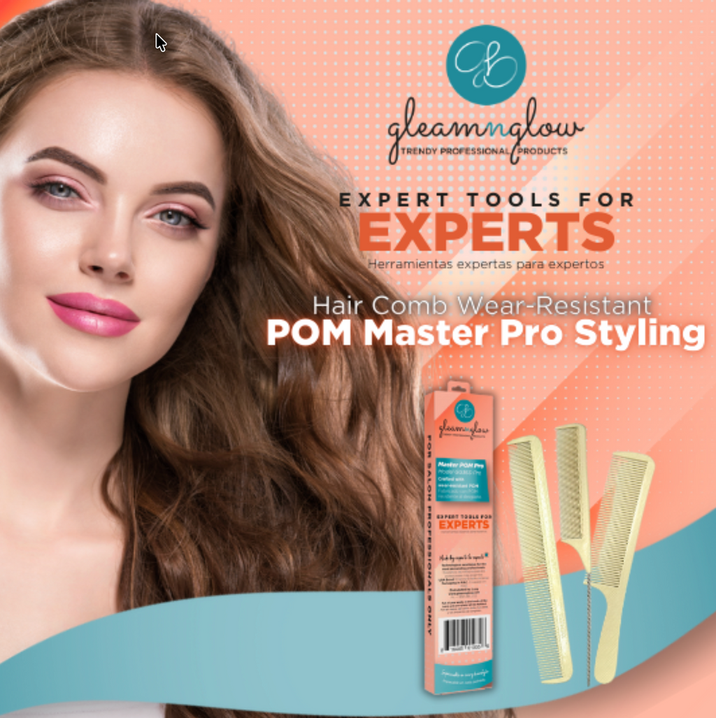 Hair Comb Wear-Resistant POM Master Pro Styling by Gleamnglow