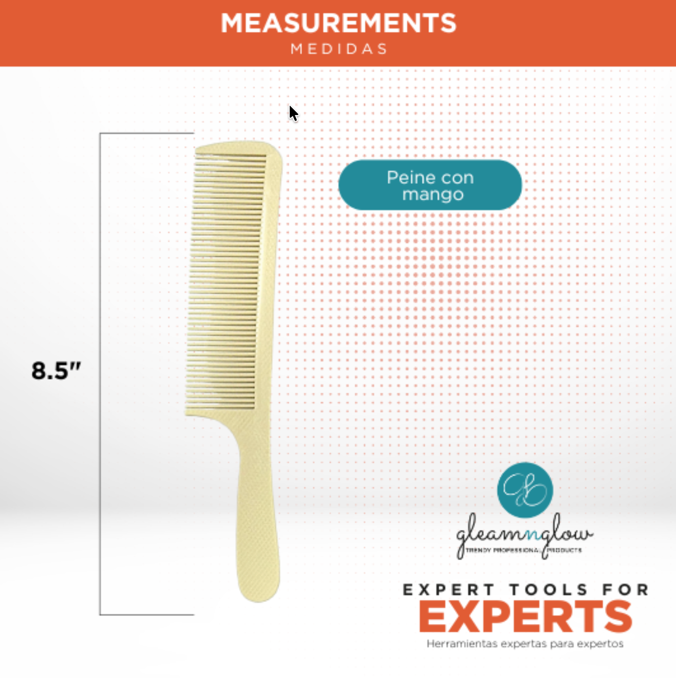 Hair Comb Wear-Resistant POM Master Pro Styling by Gleamnglow