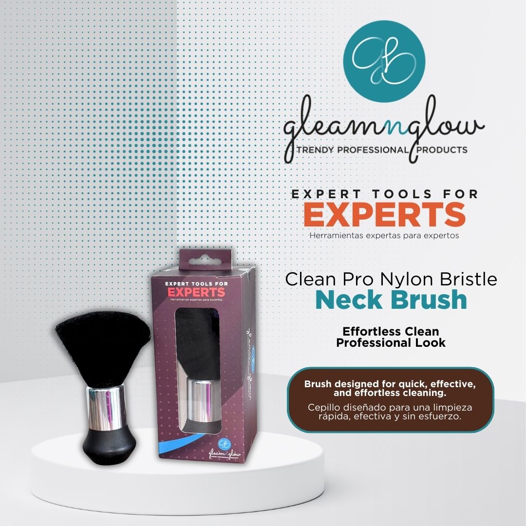 Clean Pro Boar Bristle Neck Brush by Gleamnglow