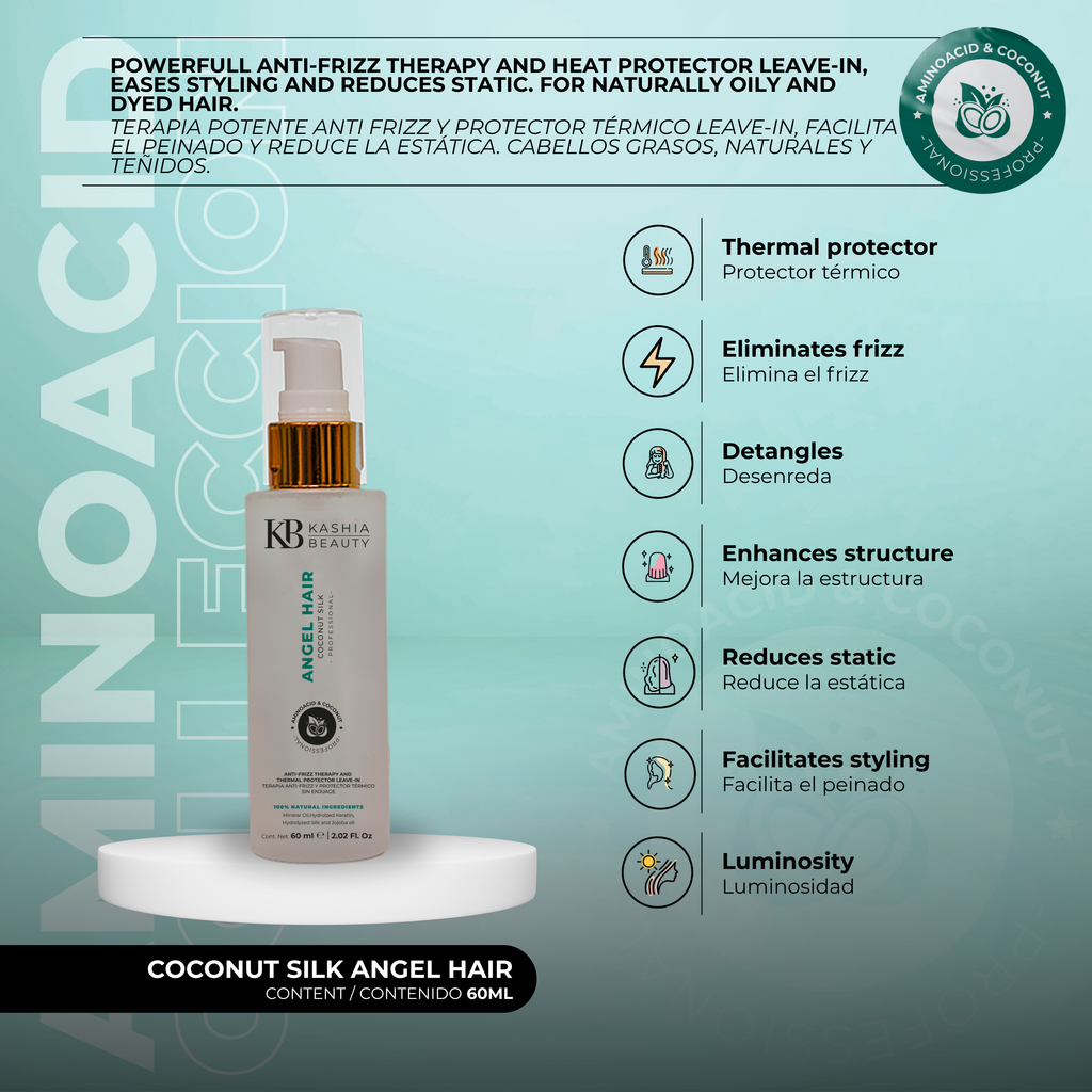 Aminoacid Infusion and Coconut Silk Angel Hair 60ml by Kashia Beauty