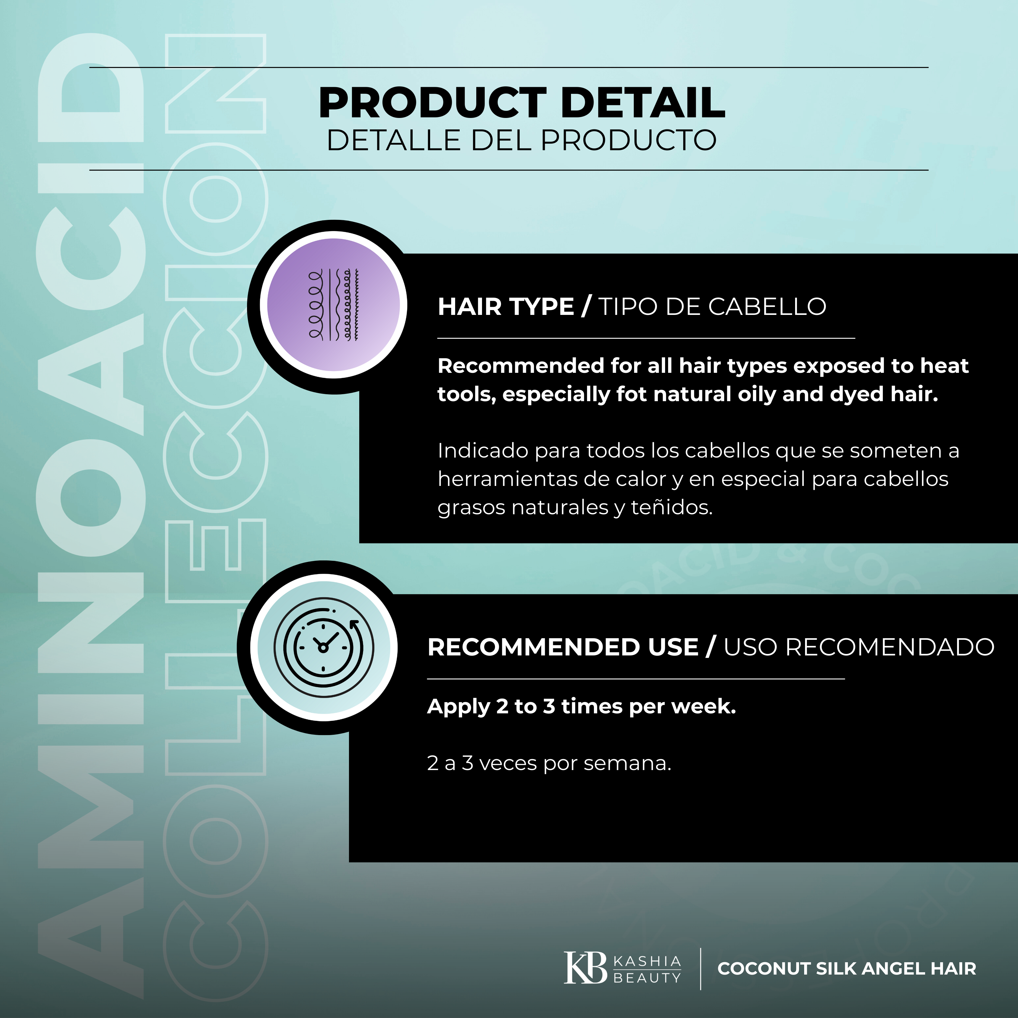 Aminoacid Infusion and Coconut Silk Angel Hair 60ml by Kashia Beauty
