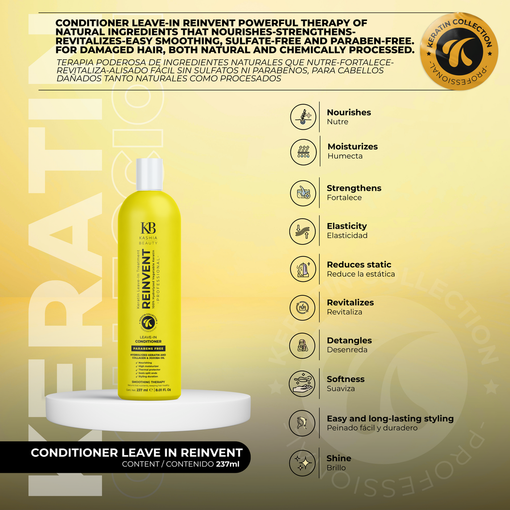 Conditioner Leave-In Reinvent 237ml by Kashia Beauty