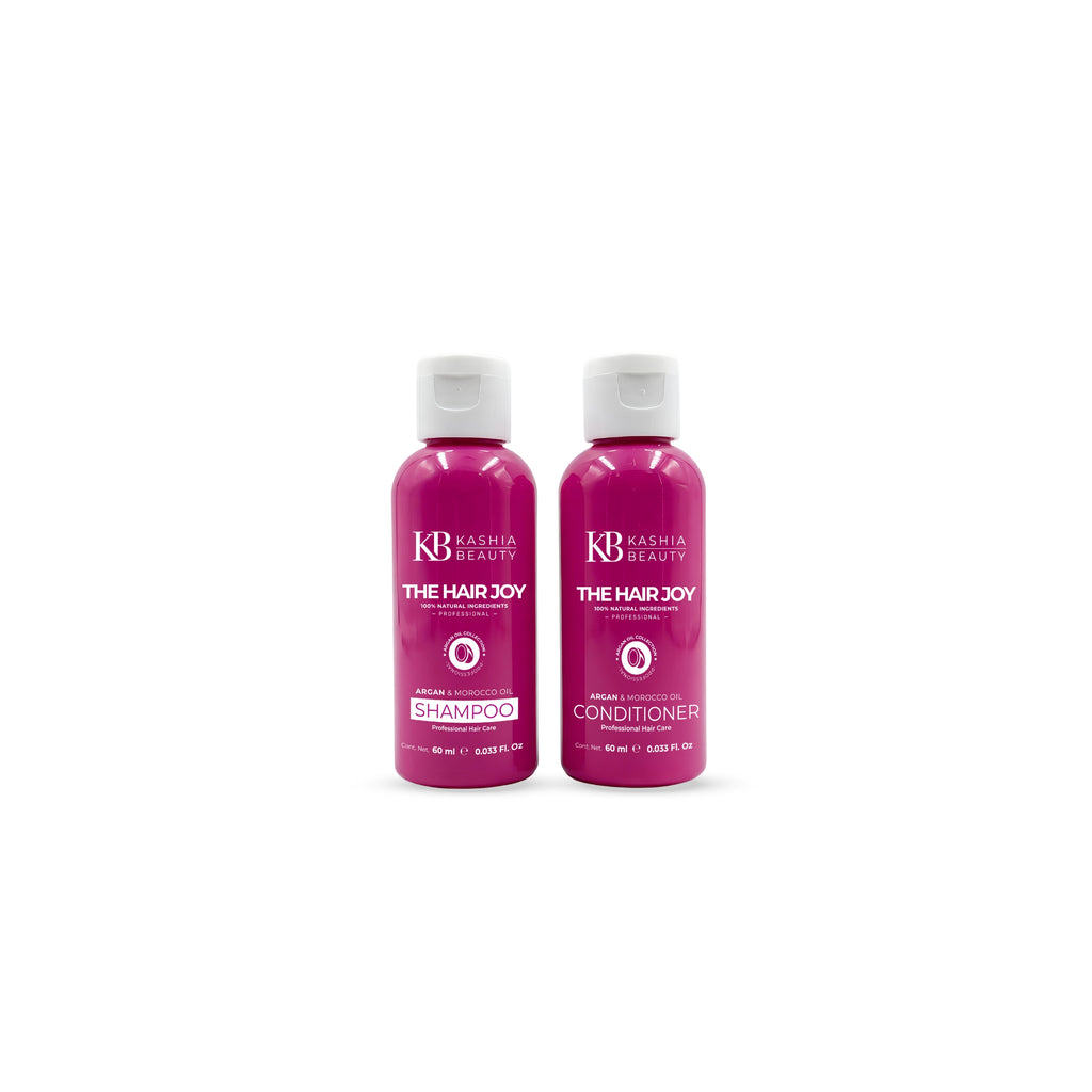 Duo Travel Shampoo and Conditioner Argan The Hair Joy Argan 60ml by Kashia Beauty