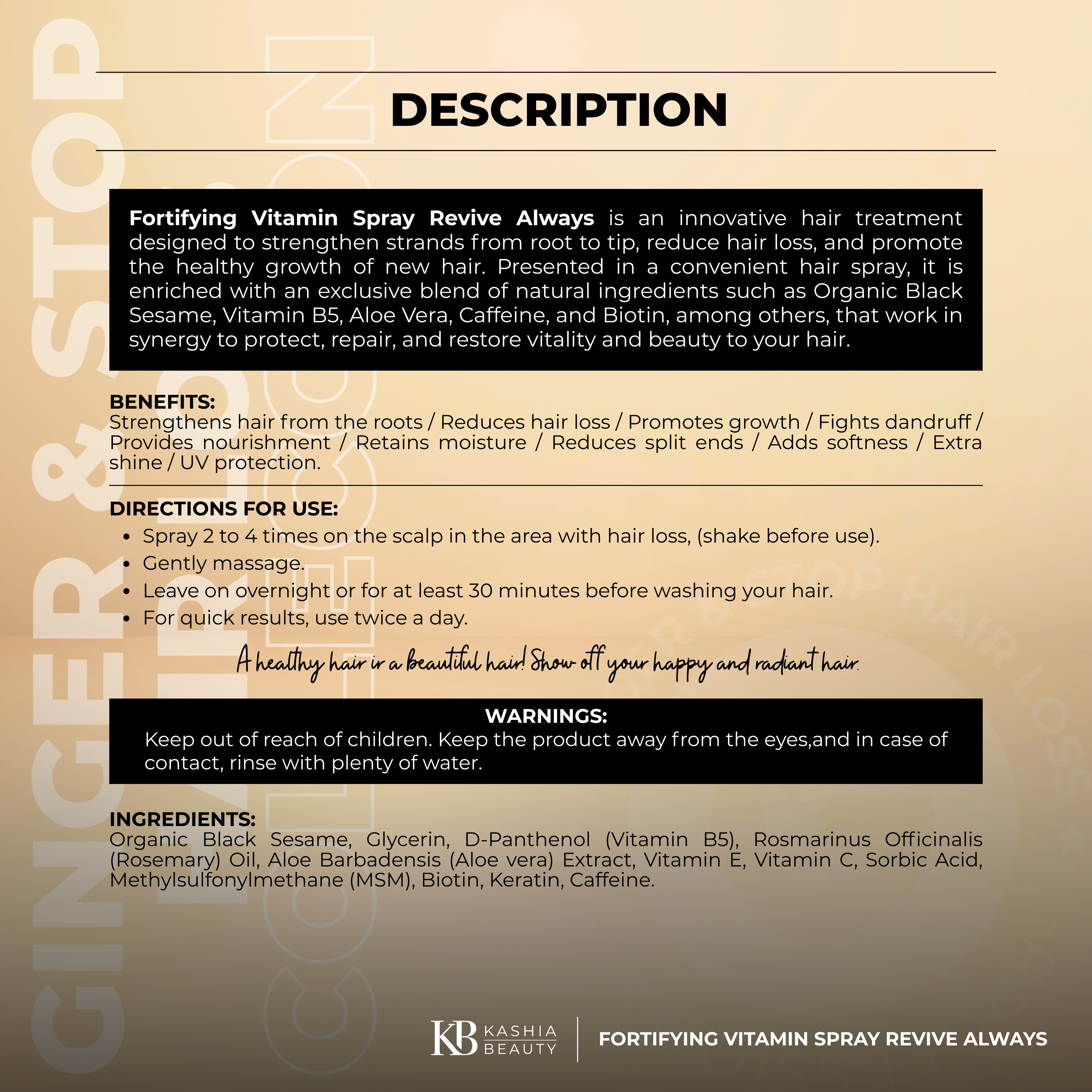 Shampoo Dandruff Victory Power 300ml by Kashia Beauty