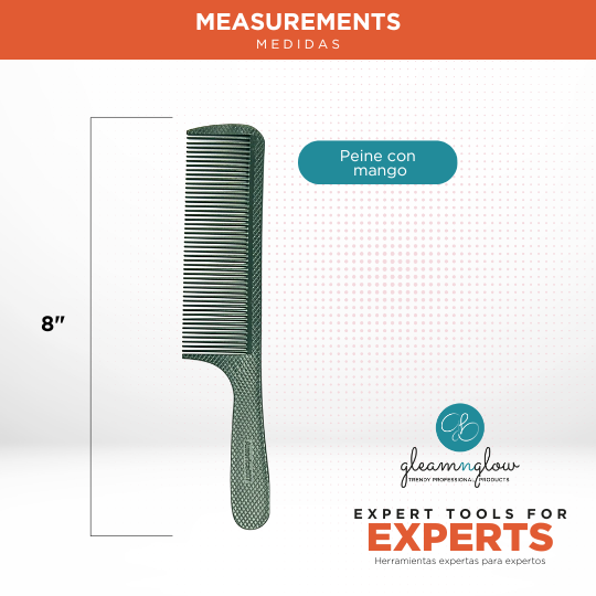 Hair Comb Polycarbonate Technical Pro Styling by Gleamnglow