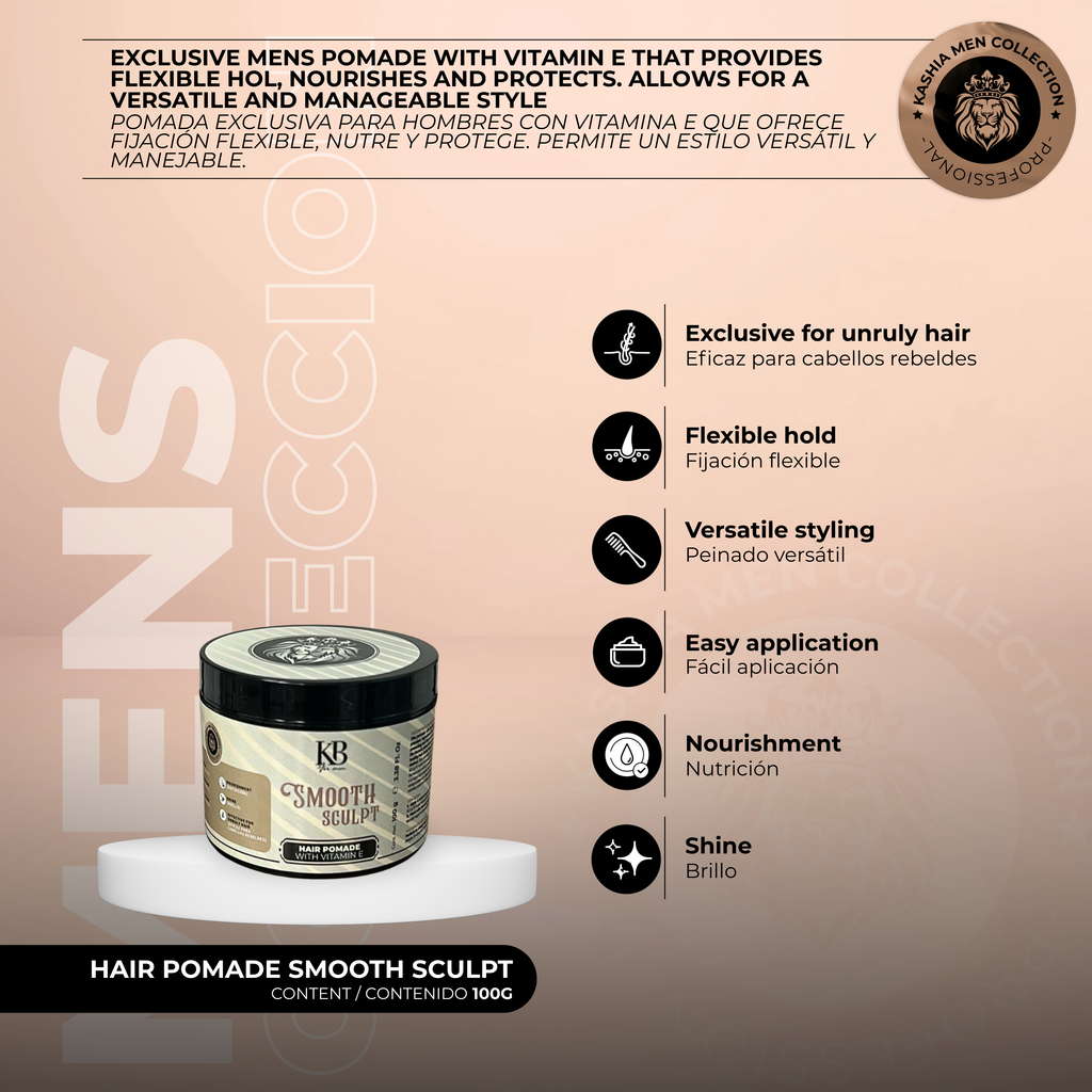 Hair Pomade Smooth Sculpt 100g by Kashia Beauty