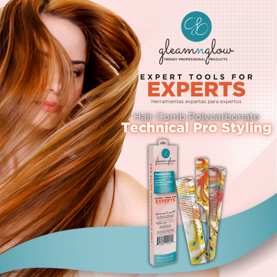 Hair Comb Polycarbonate Technical Pro Styling by Gleamnglow