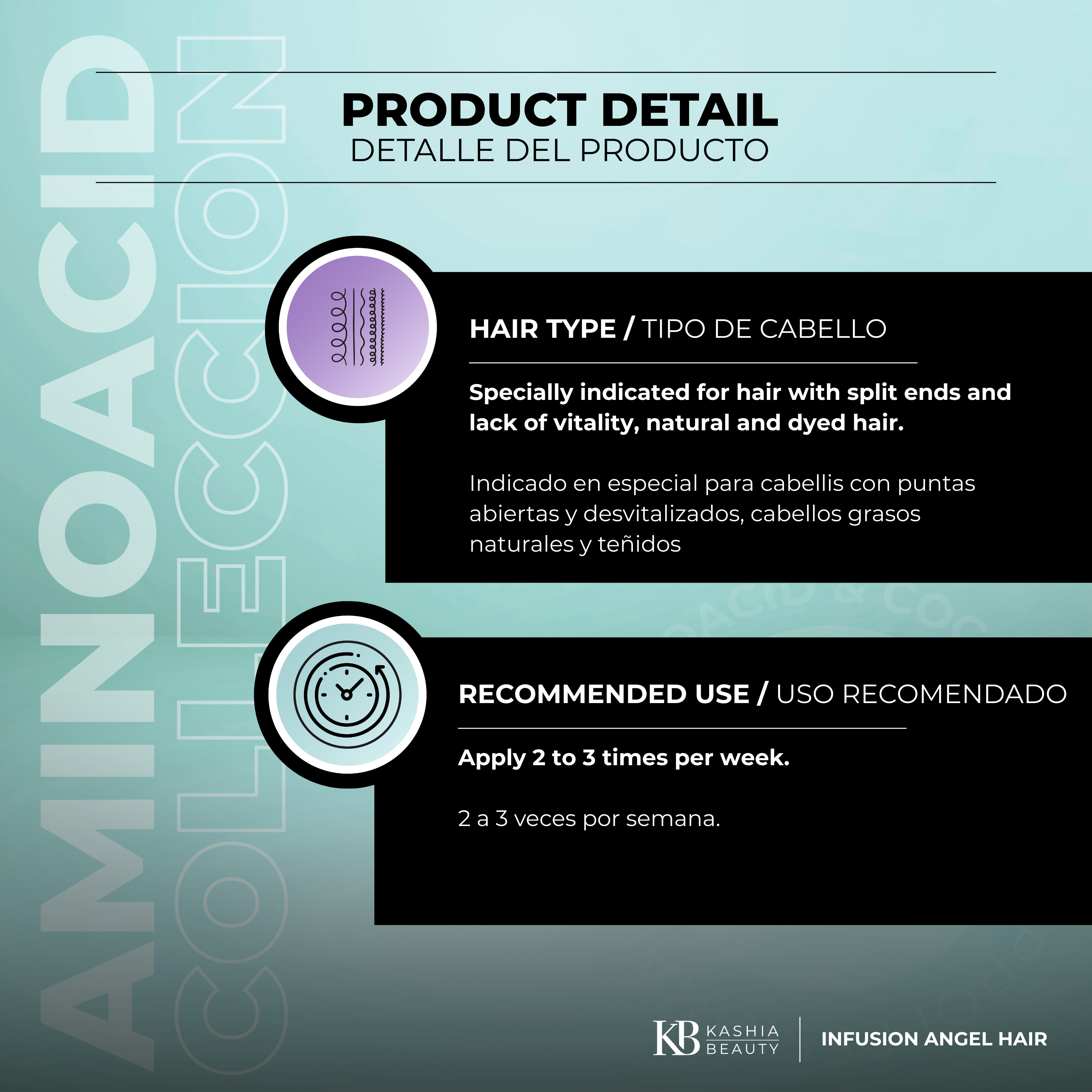 Aminoacid Infusion Angel Hair 60ml by Kashia Beauty