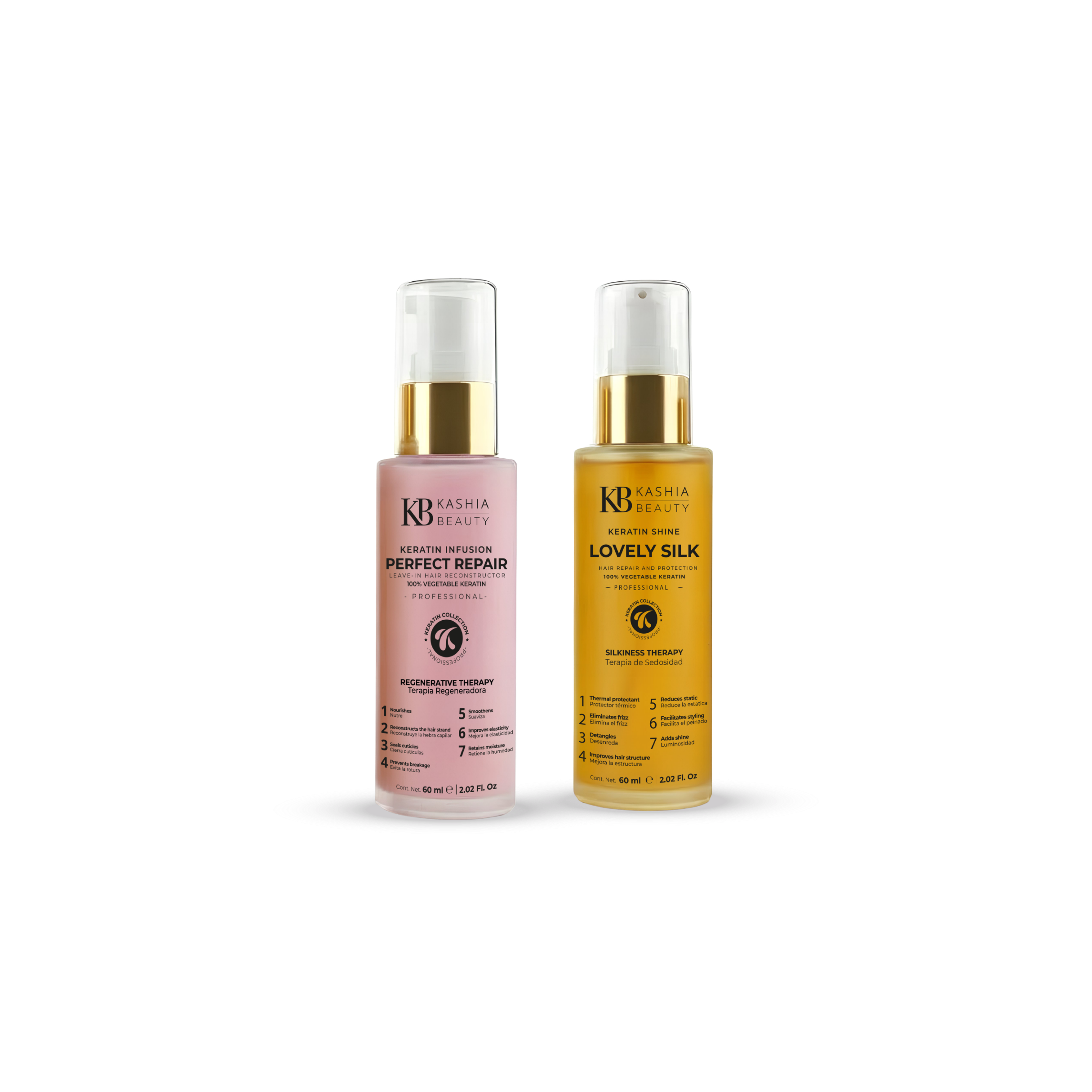 Infusión Hair Repair and Keratin Shine Lovely Silk by Kashia Beauty