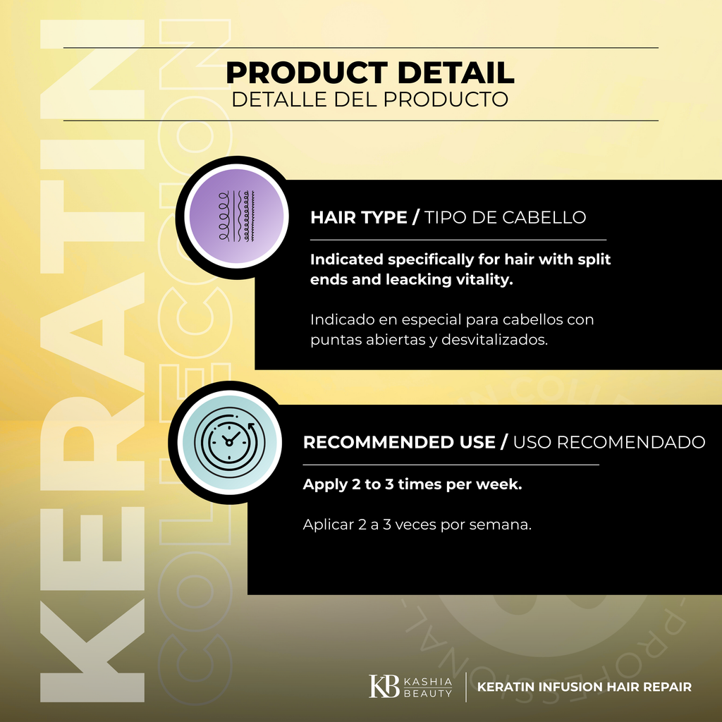 Keratin Infusion Hair Repair 237ml By Kashia Beauty