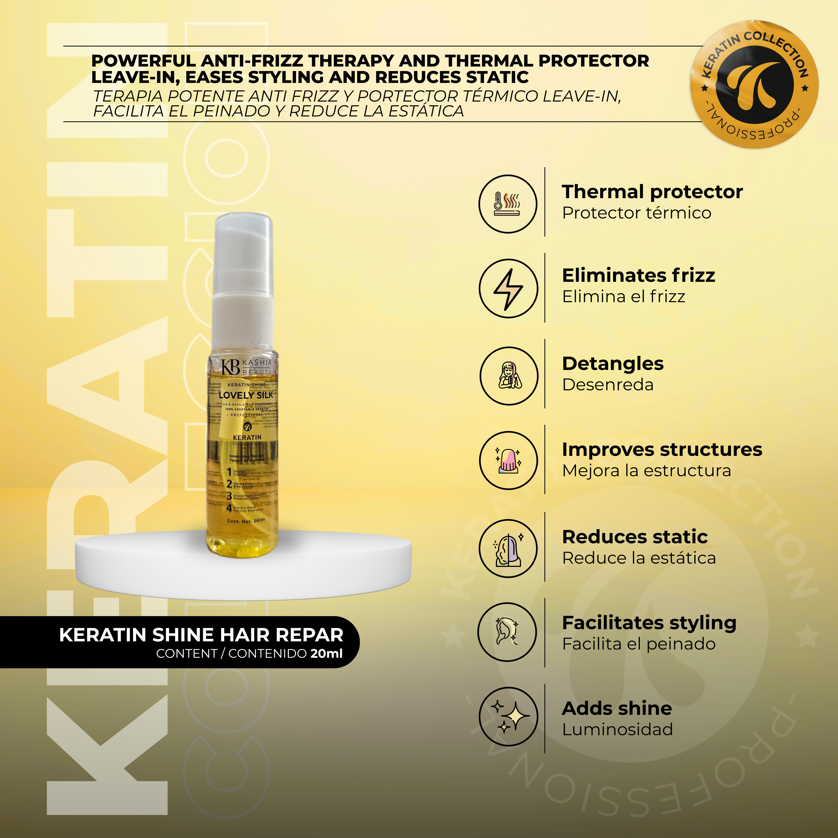 Treatment Keratin Travel Kit by Kashia Beauty