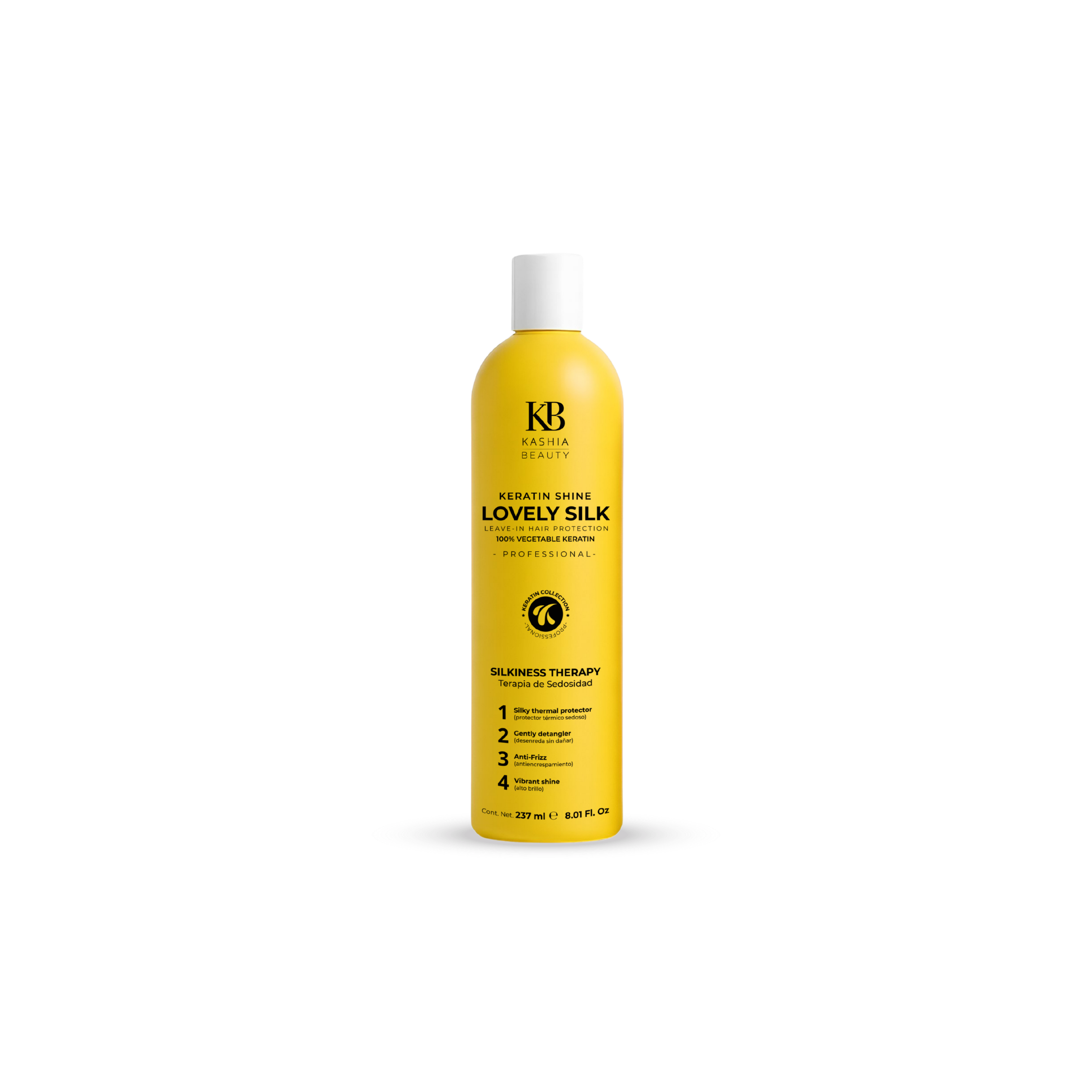 Reparación Capilar con Queratina Brillo LOVELY SILK 237ml de Kashia Beauty