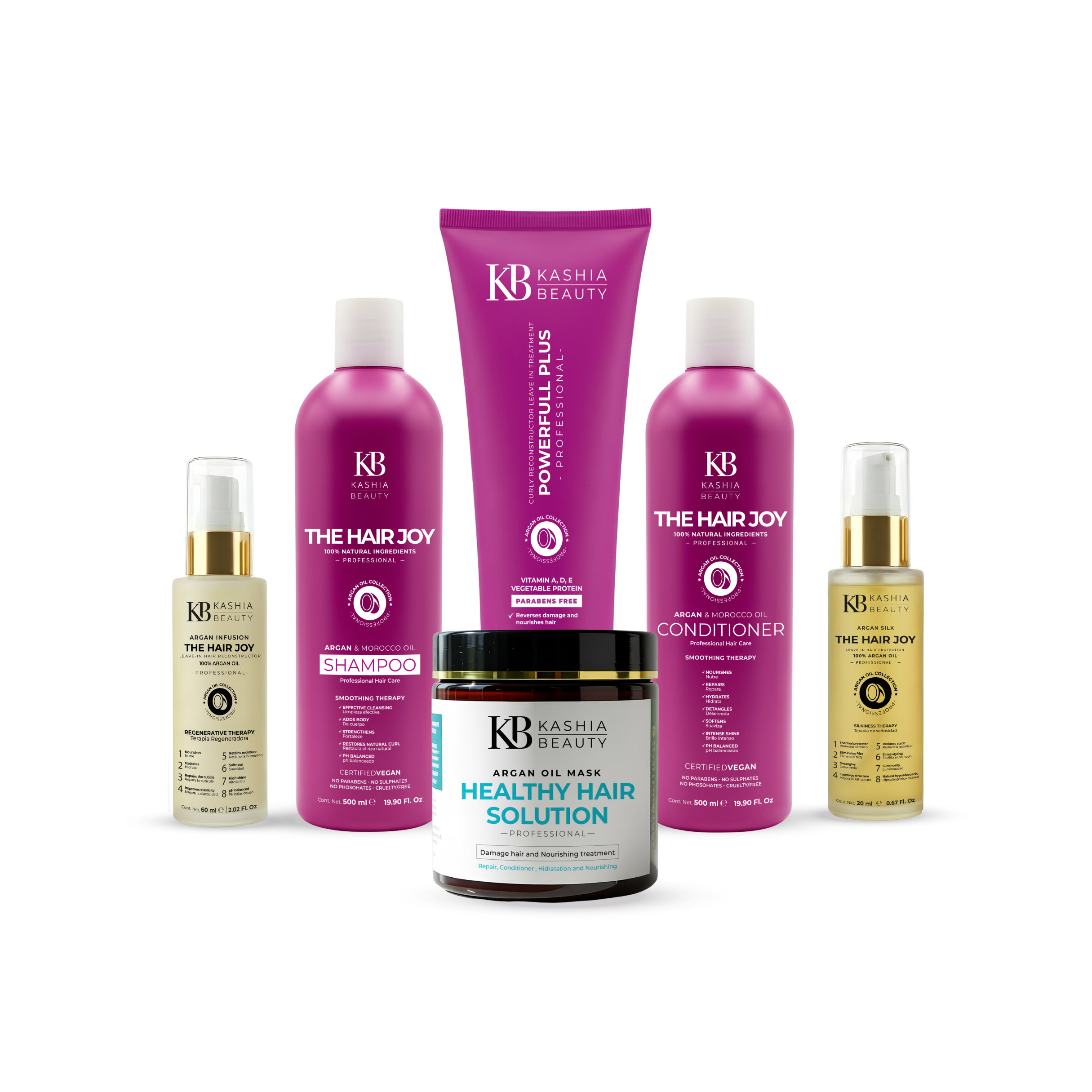 Kit Curls Collection With Argan Oil by Kashia Beauty