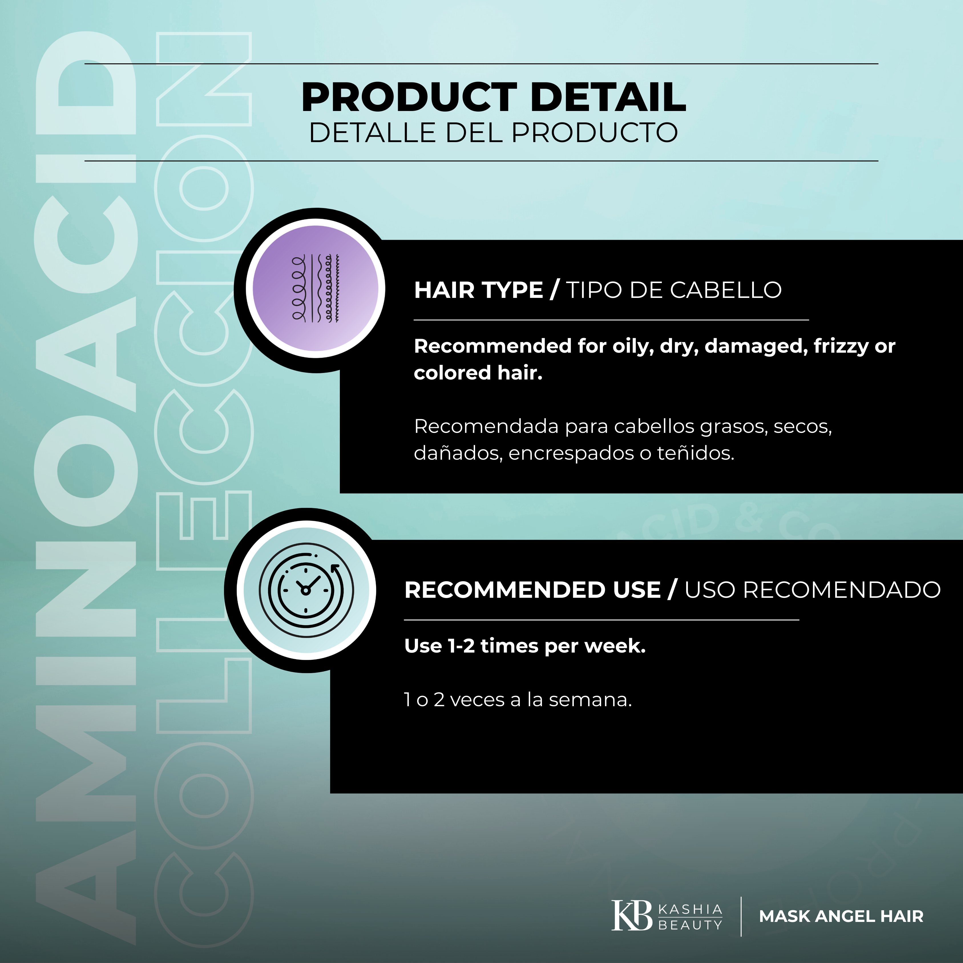 Mask Angel Hair Aminoacid 500g by Kashia Beauty