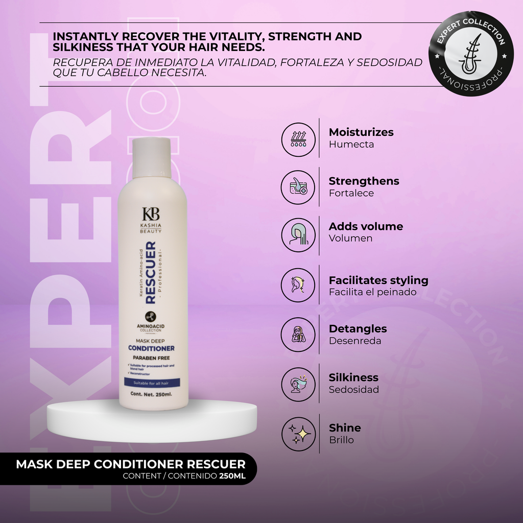 Mask Deep Conditioner Rescuer 250ml by Kashia Beauty