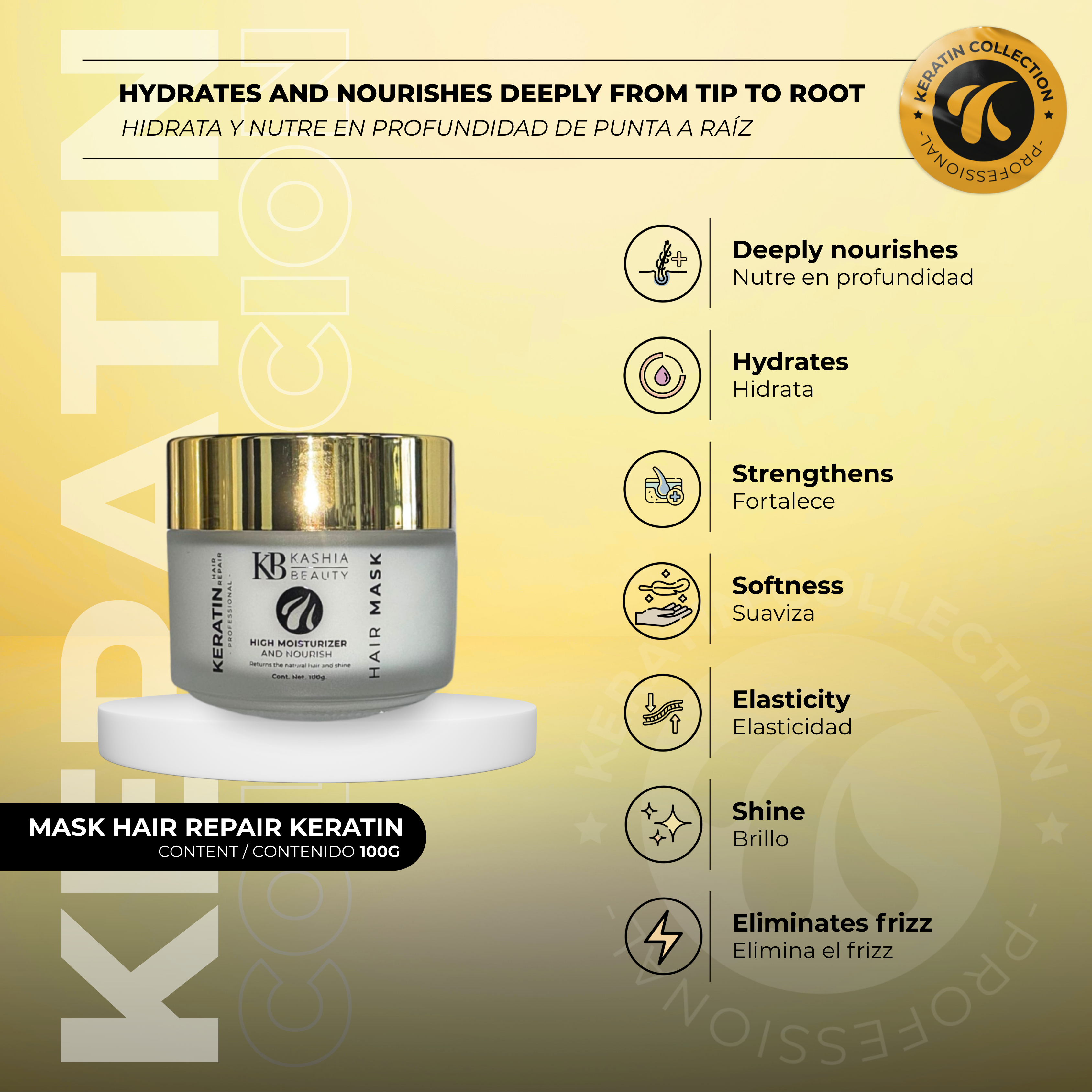 Hair Repair Keratin Kit by Kashia Beauty