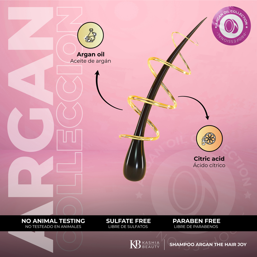 Shampoo and Conditioner Argan The Hair Joy Argan 500ml by Kashia Beauty