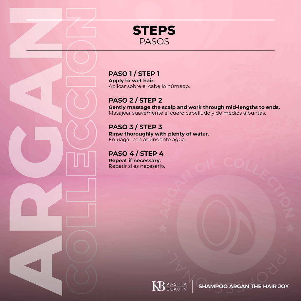 Shampoo and Conditioner Argan The Hair Joy Argan 500ml by Kashia Beauty