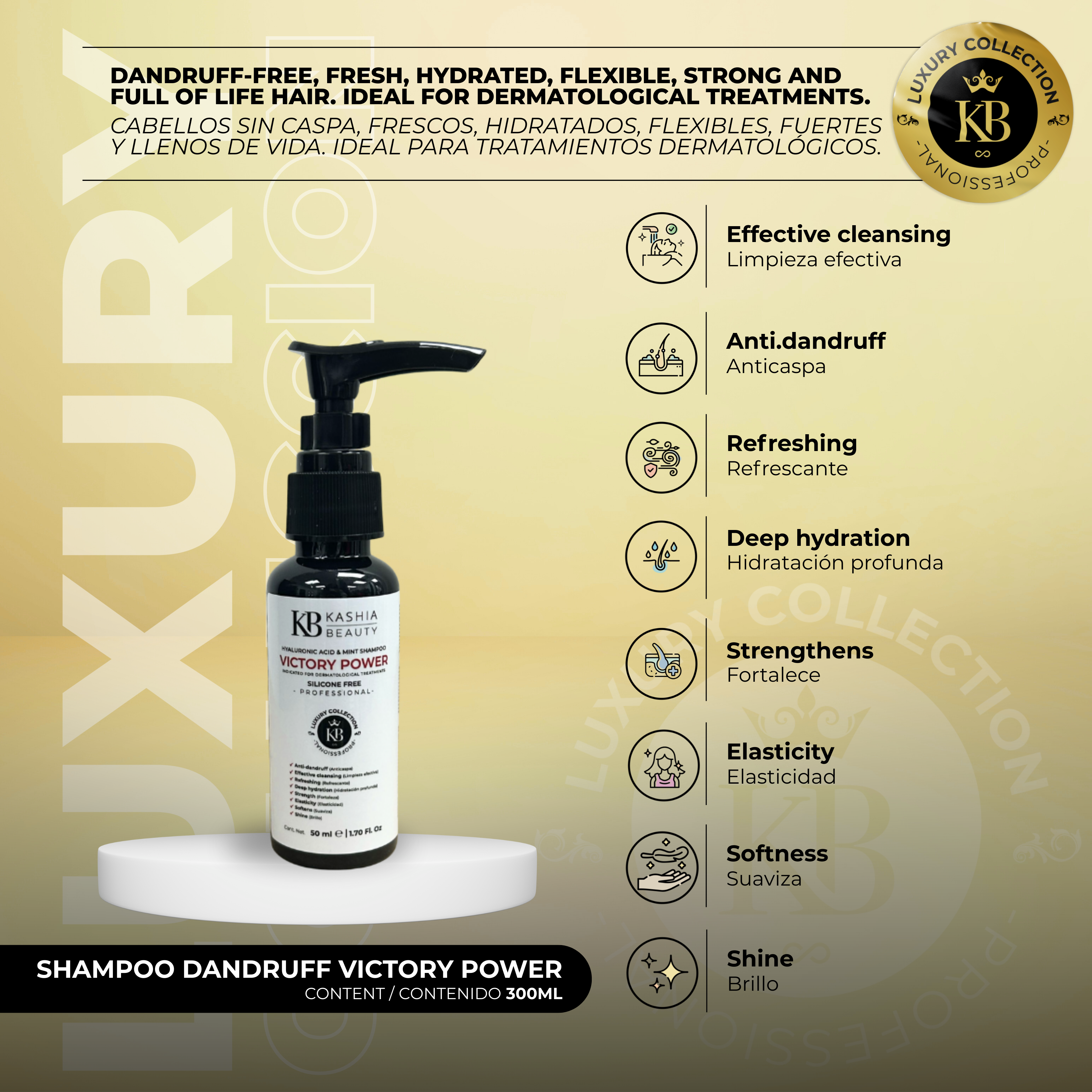 Shampoo Dandruff Victory Power 50ml by Kashia Beauty