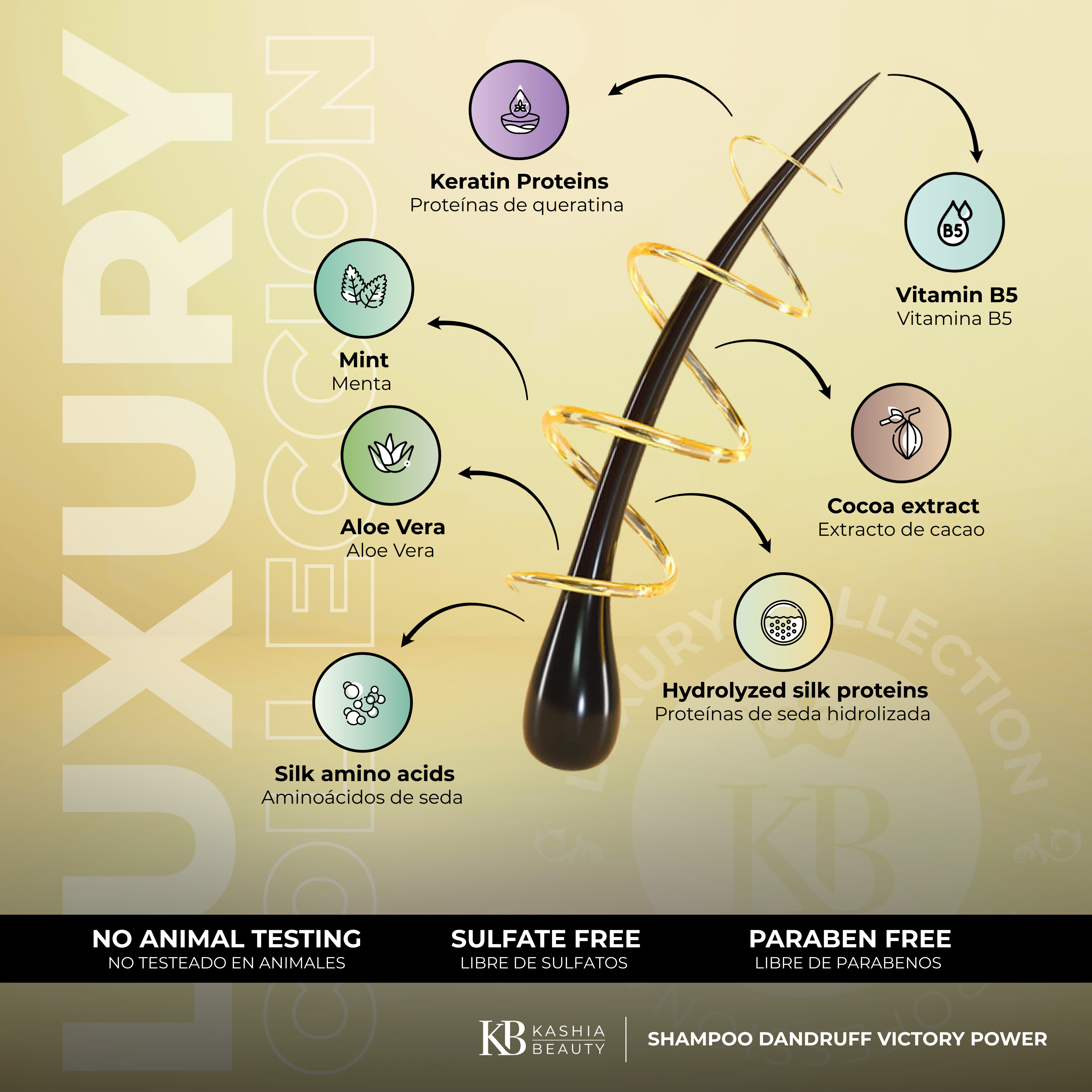 Shampoo Dandruff Victory Power 50ml by Kashia Beauty