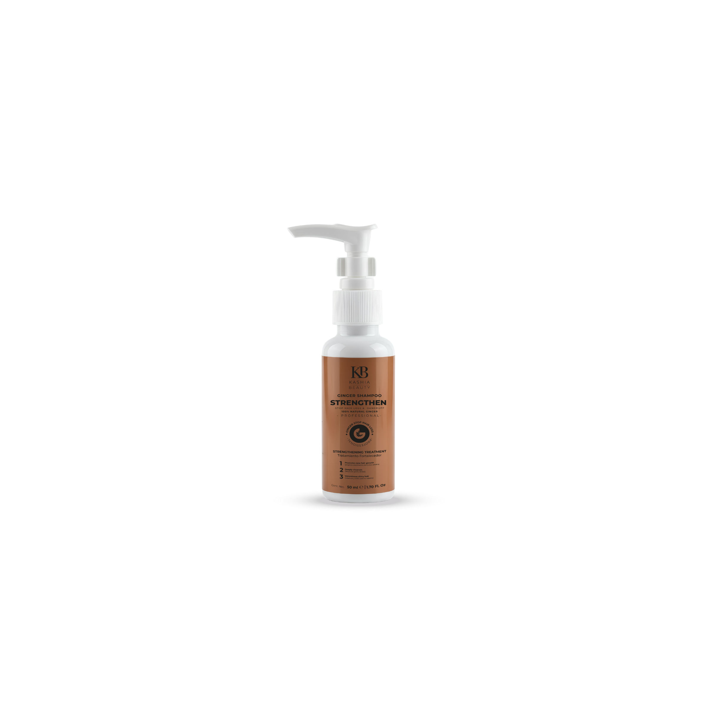 Shampoo Ginger Strengthen Travel 50ml by Kashia Beauty