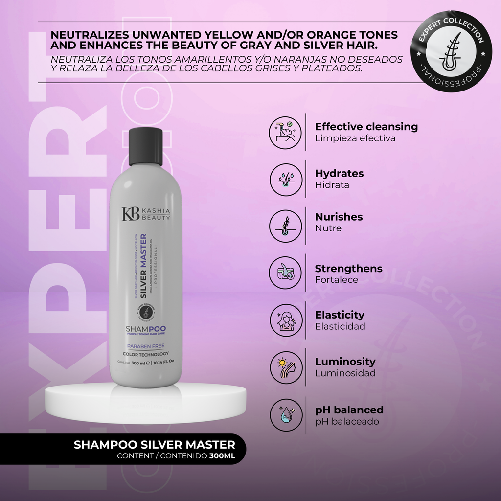 Shampoo Silver Master 300ml by Kashia Beauty