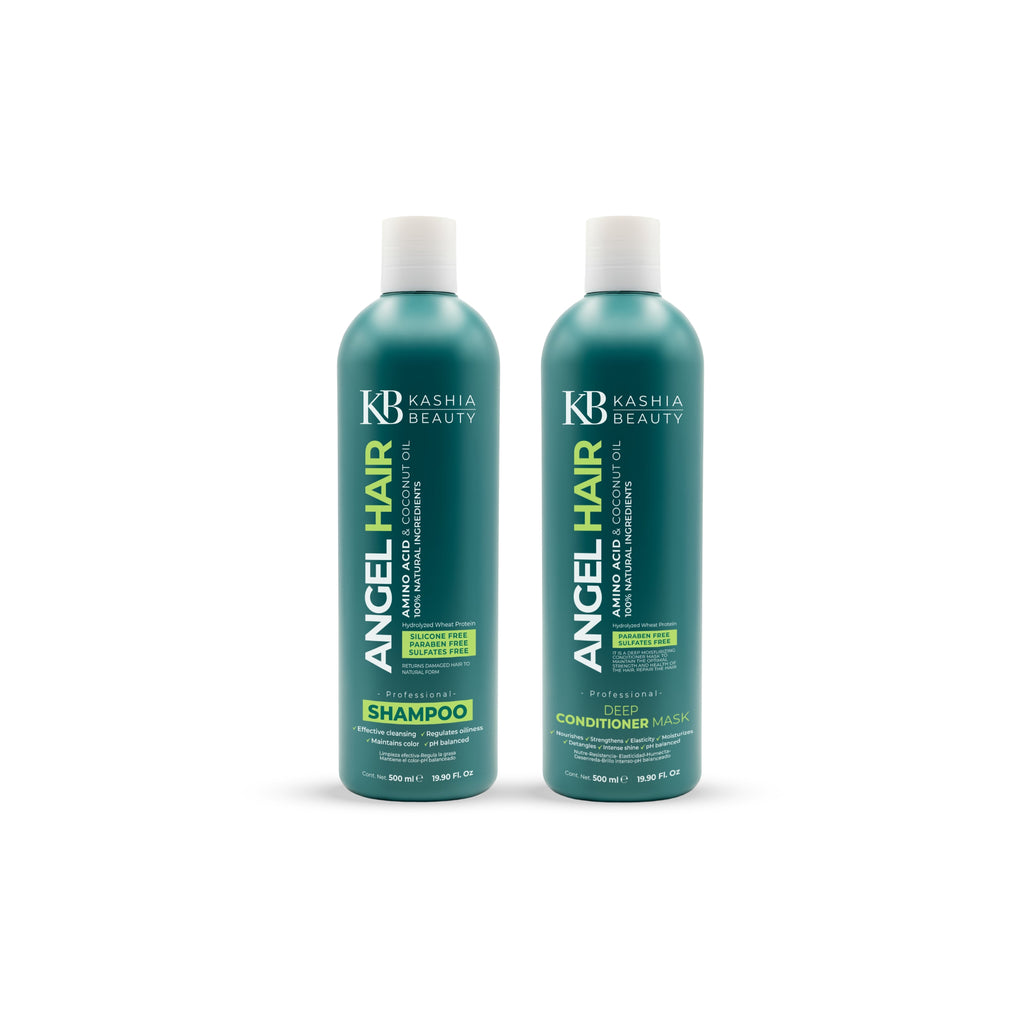 Shampoo and Conditioner Aminoacid and Coconut 500ml by Kashia Beauty